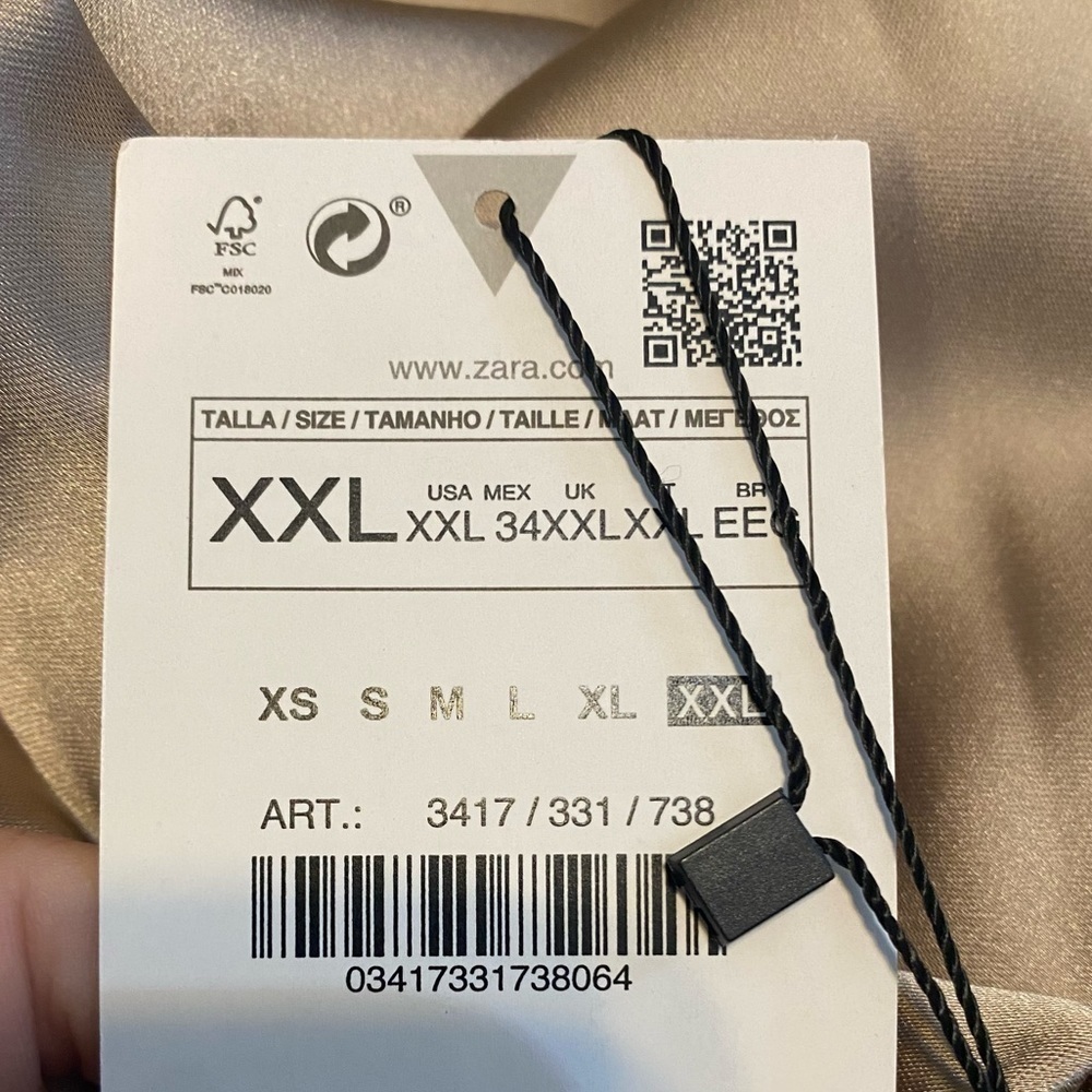 Zara NWT satin effect mini dress - Picture 11 of 11